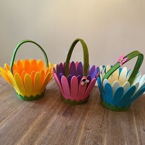 3 Easter baskets